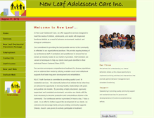 Tablet Screenshot of newleafinc.net