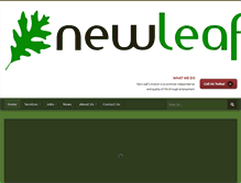 Tablet Screenshot of newleafinc.org